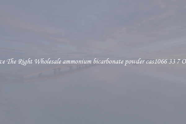 Source The Right Wholesale ammonium bicarbonate powder cas1066 33 7 Online