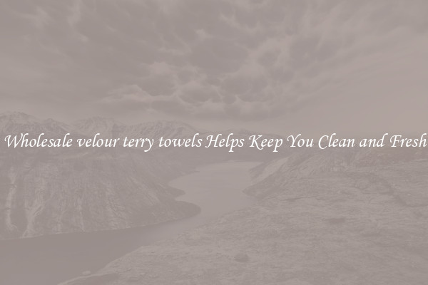 Wholesale velour terry towels Helps Keep You Clean and Fresh