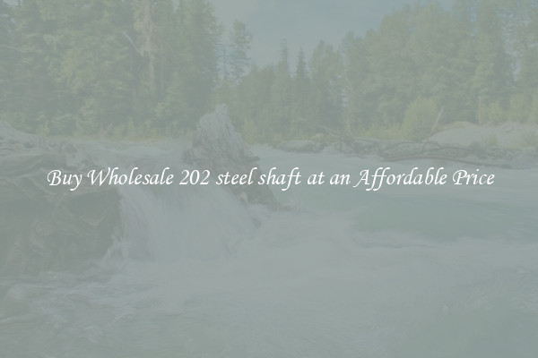 Buy Wholesale 202 steel shaft at an Affordable Price