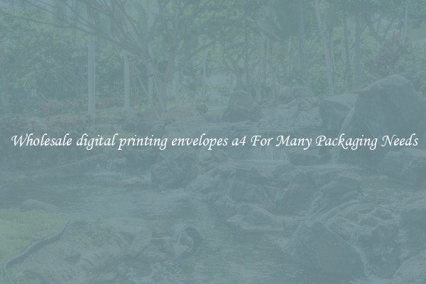 Wholesale digital printing envelopes a4 For Many Packaging Needs