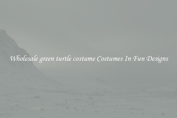 Wholesale green turtle costume Costumes In Fun Designs