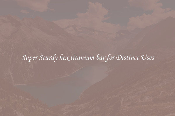 Super Sturdy hex titanium bar for Distinct Uses