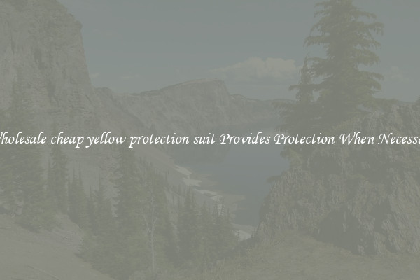 Wholesale cheap yellow protection suit Provides Protection When Necessary