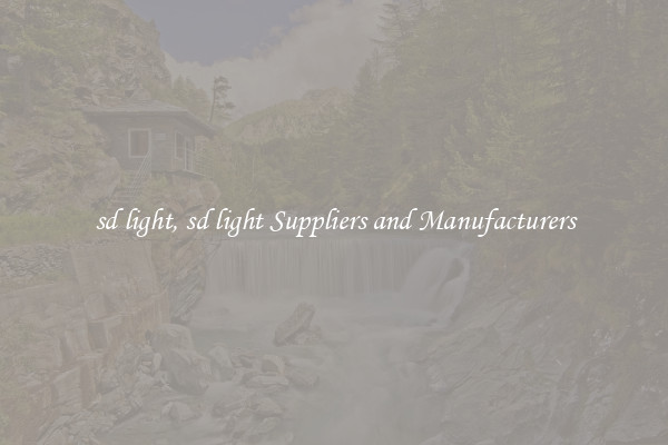 sd light, sd light Suppliers and Manufacturers