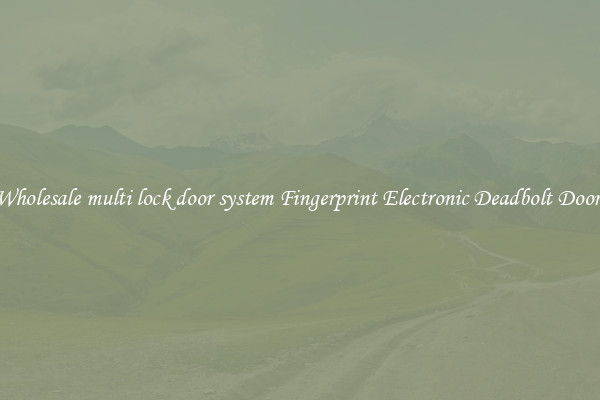 Wholesale multi lock door system Fingerprint Electronic Deadbolt Door 