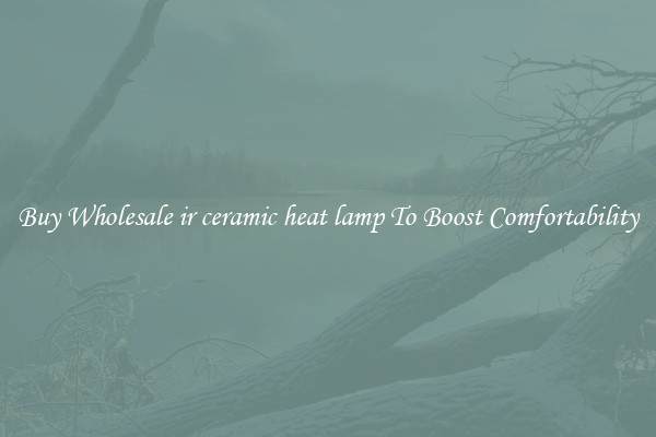 Buy Wholesale ir ceramic heat lamp To Boost Comfortability