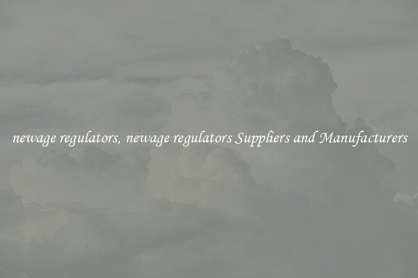 newage regulators, newage regulators Suppliers and Manufacturers