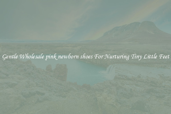 Gentle Wholesale pink newborn shoes For Nurturing Tiny Little Feet