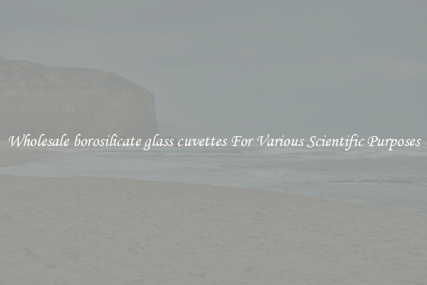 Wholesale borosilicate glass cuvettes For Various Scientific Purposes