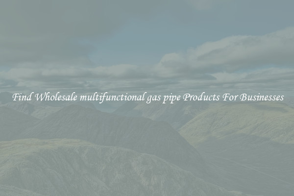 Find Wholesale multifunctional gas pipe Products For Businesses